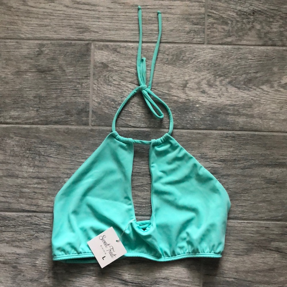 Sweet Treat Bikini Top Mint Green